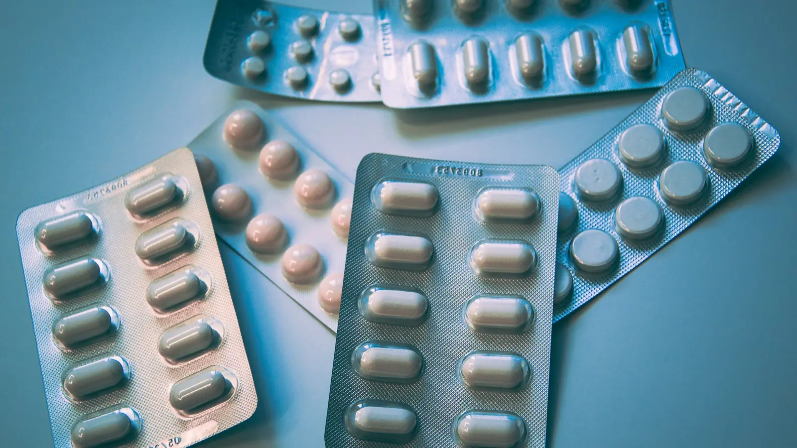 Blister strips of tablets and capsules